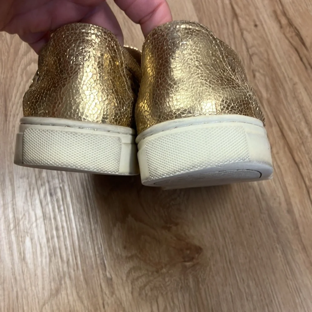 Tory Burch Gold Sneakers - Picture 4 of 9